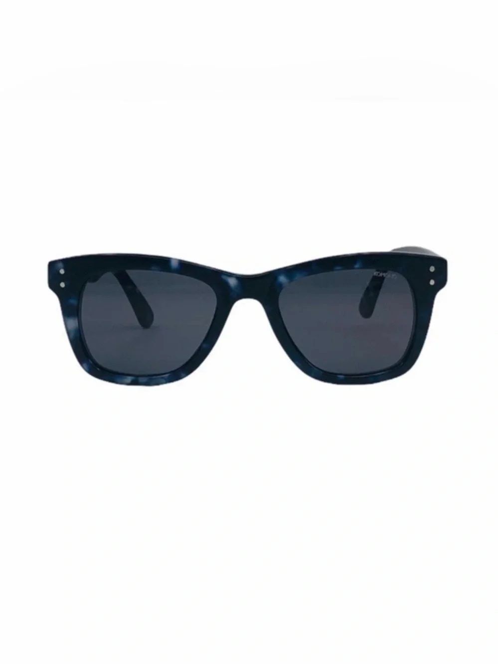 Komono Men's Sunglasses in Black Tortoiseshell with Dark Lenses